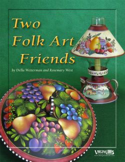 Two Folk Art Friends by Rosemary West and Della Wetterman