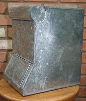 OLD MERCANTILE BOX  FOLK ART TIN