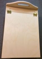 JOYCE HOWARD LAP DESK WITH HANDLE WOOD