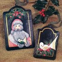 SWEET NOTHINGS PATTERN PACKET  PINK SANTA w/DOVE & DOVE ORNAMENTS