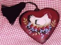 SWEET NOTHINGS PATTERN PACKET CUPBOARD HEART - LITTLE WHITE HEN
