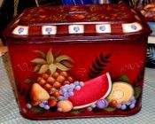 WILLIAMSBURG COLLECTION II  ANTIQUE LUNCH PAIL W/FRUIT  PATTERN PACKET