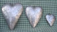 FOLK ART TIN GRAB BAG  2 COMPLETE SETS OF COUNTRY HEARTS